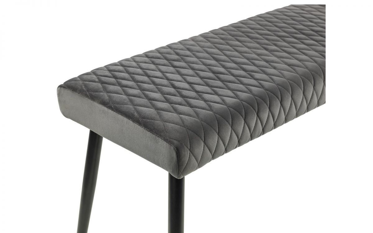 Berwick Dining Table, 2 Luxe Low Grey Benches & 2 Luxe Grey Chairs