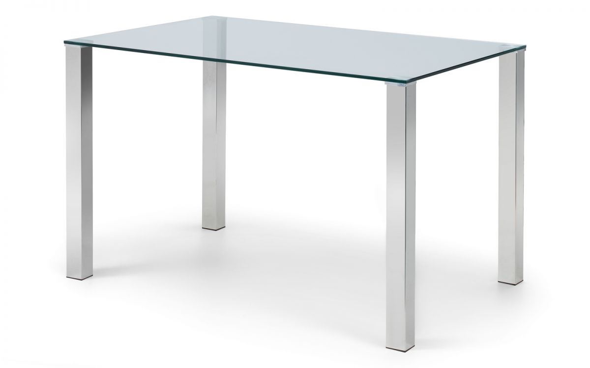 Enzo Dining Table & 4 Calabria Cantilever Velvet Blue Chairs