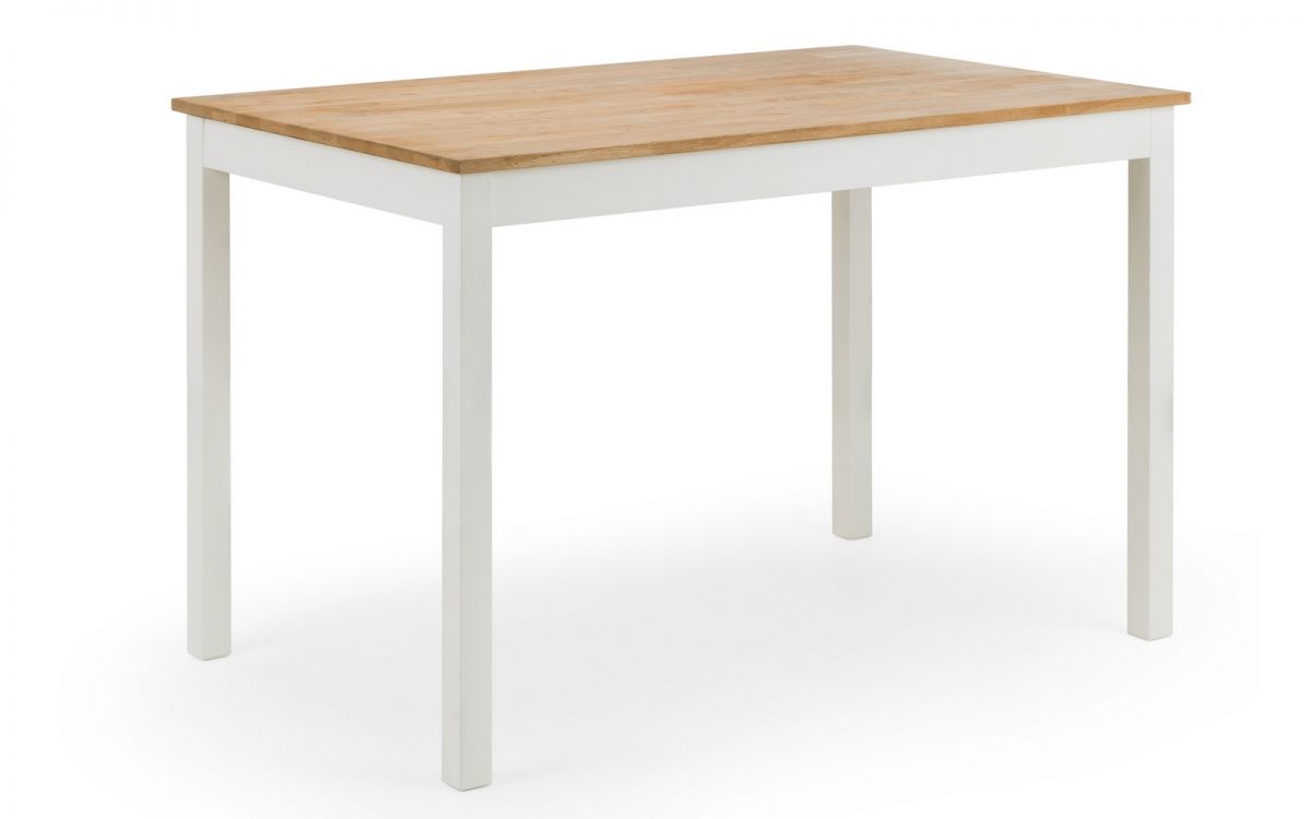 Coxmoor Ivory & Oak Dining Table, Bench & 2 Chairs