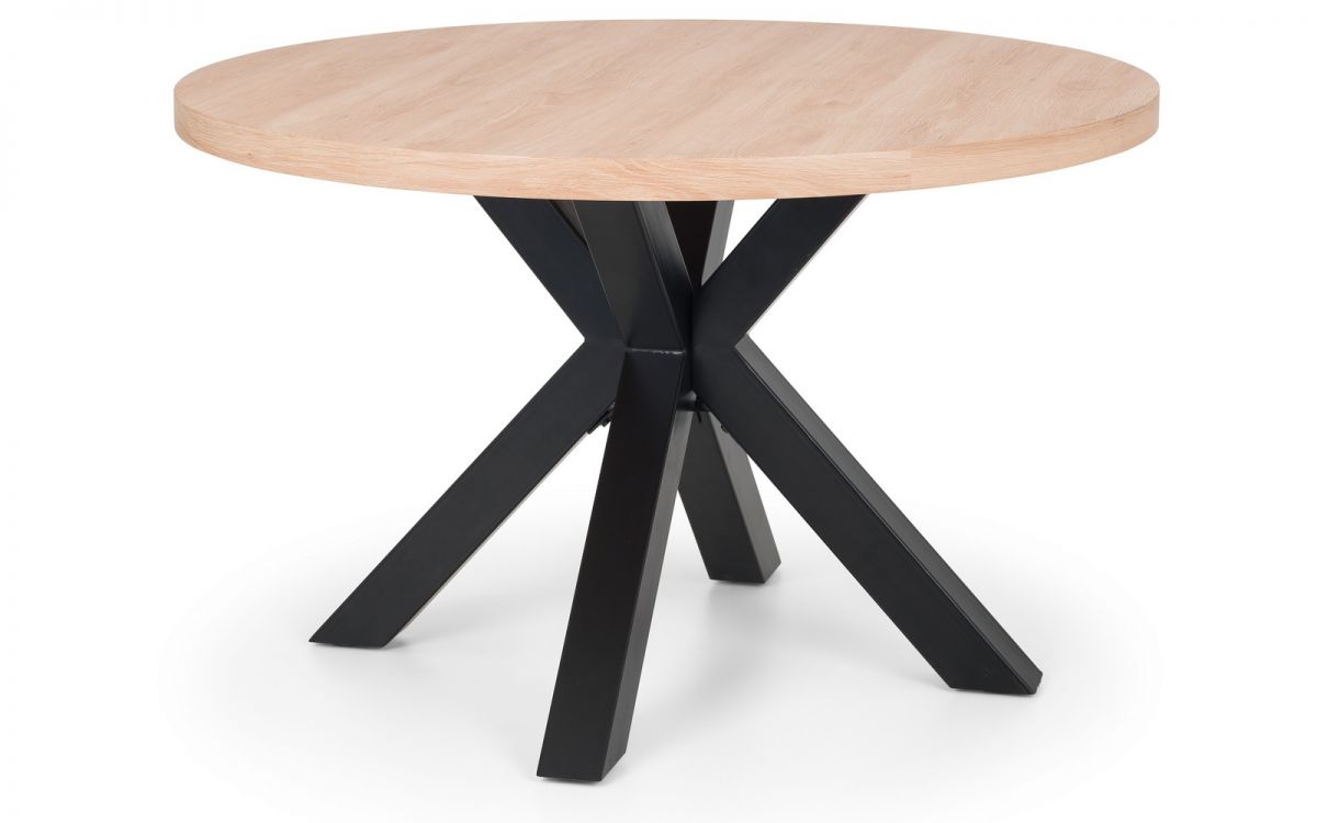Berwick Round Table & 4 Burgess Grey Chairs