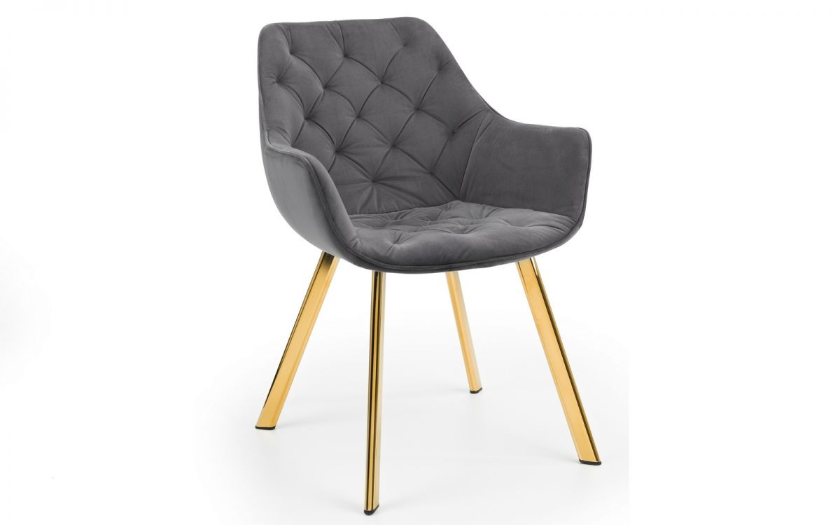 Minori Dining Table & 6 Lorenzo Grey Dining Chairs