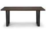 Brooklyn Dining Table & 2 Benches - Dark Oak