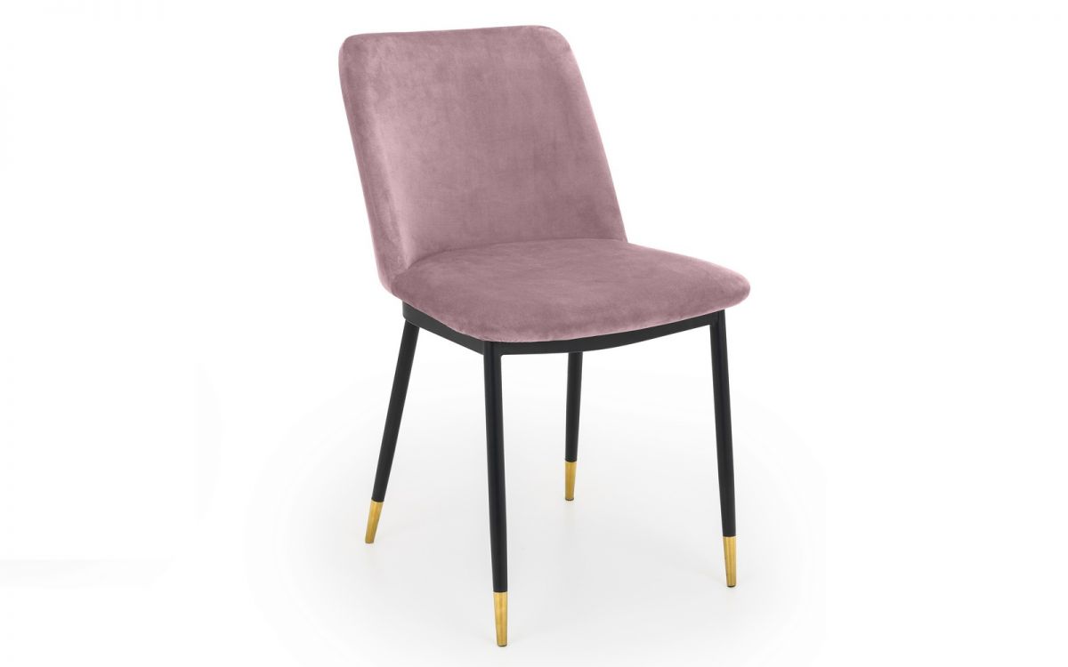 Holland Round Pedestal Table & 4 Delaunay Pink Chairs