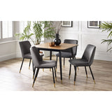 Findlay Square Dining Table & 4 Delaunay Grey Chairs