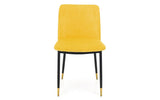 Findlay Square Dining Table & 4 Delaunay Mustard Chairs