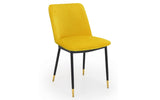 Findlay Square Dining Table & 4 Delaunay Mustard Chairs