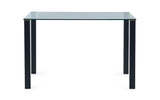 Piero Rectangular Table & 4 Jazz Black Dining Chairs