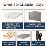 CloudLift Ultra Adjustable Bed Memory Pocket 1000 Mattress