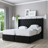 Serenity Motion Adjustable Bed – Electric Adjustable Base with Memory Gel Mattress | BLUE