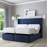 Serenity Motion Adjustable Bed – Electric Adjustable Base with Memory Gel Mattress | BLUE