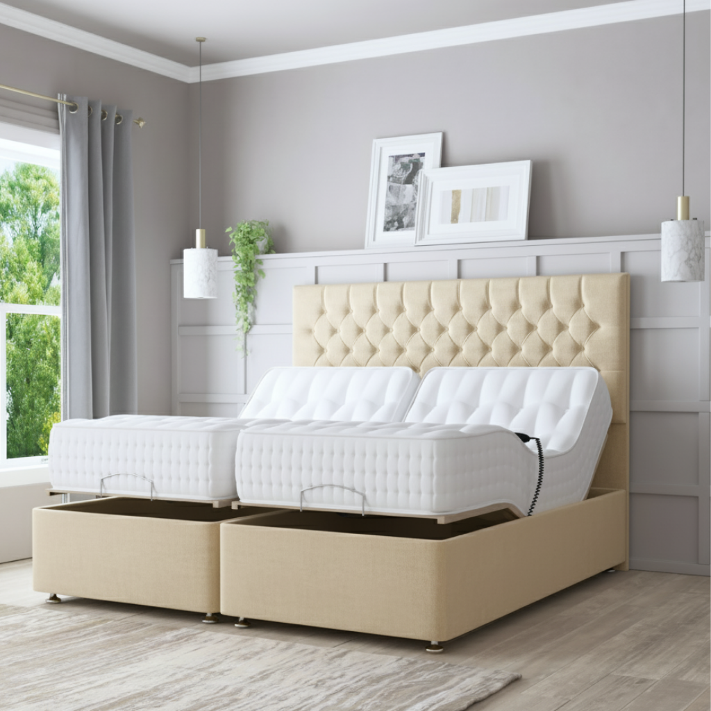 SlumberTech Elite 1000 Electric Adjustable Bed Frame – Advanced Comfort & Personalised Support | BLUE