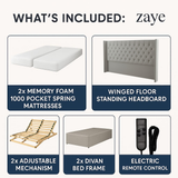 Serenity Motion Adjustable Bed with Memory Gel Mattress