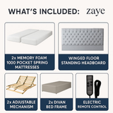 SleepMotion Advance 2000 Adjustable Bed with Dual Motors