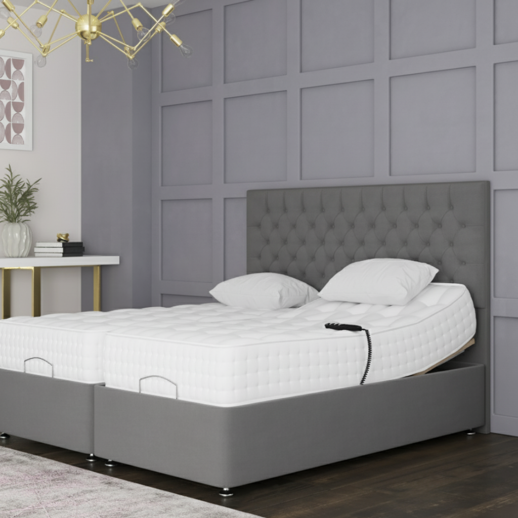 SleepMotion Advance 2000 Adjustable Bed – Dual Motor Electric Bed for Personalised Comfort & Support | BLUE