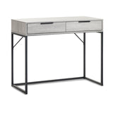 Bali 2 Drawer Dressing Table/Desk - Grey Oak
