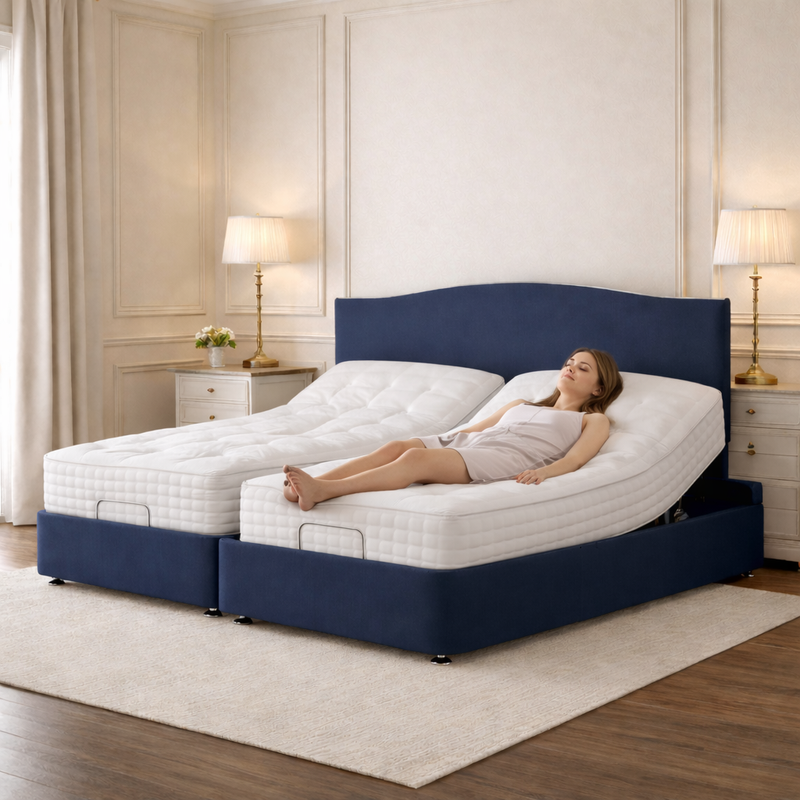 Dual Motor Adjustable Bed Base for Personalized Comfort