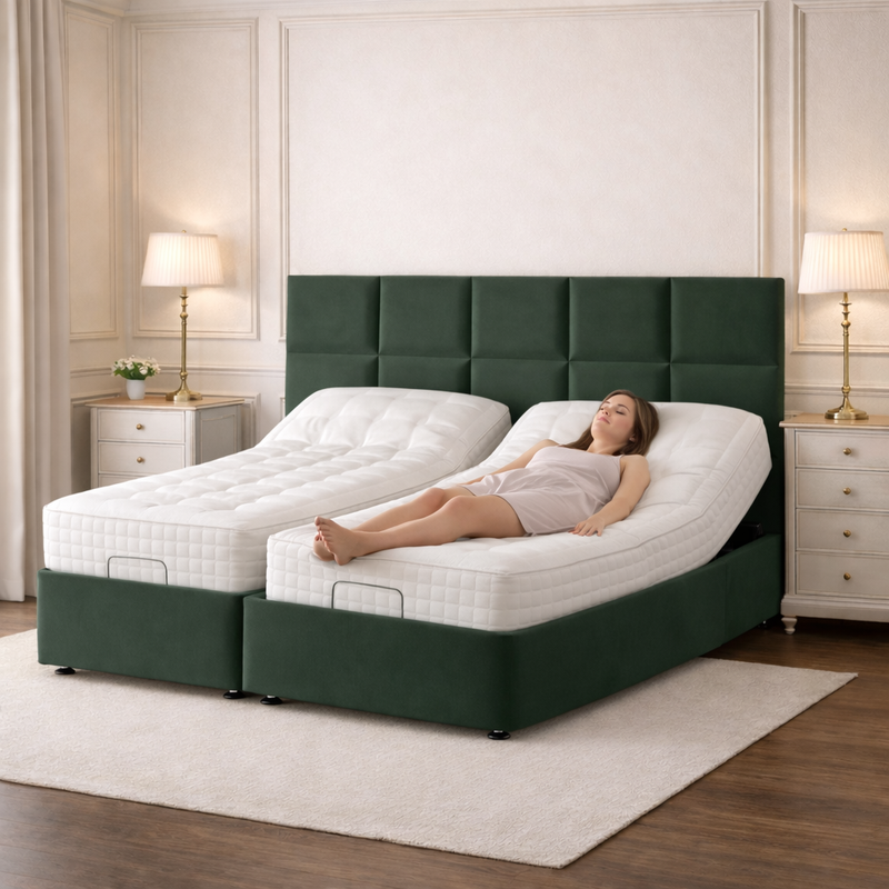 Dual Motor Adjustable Bed Base for Personalized Comfort