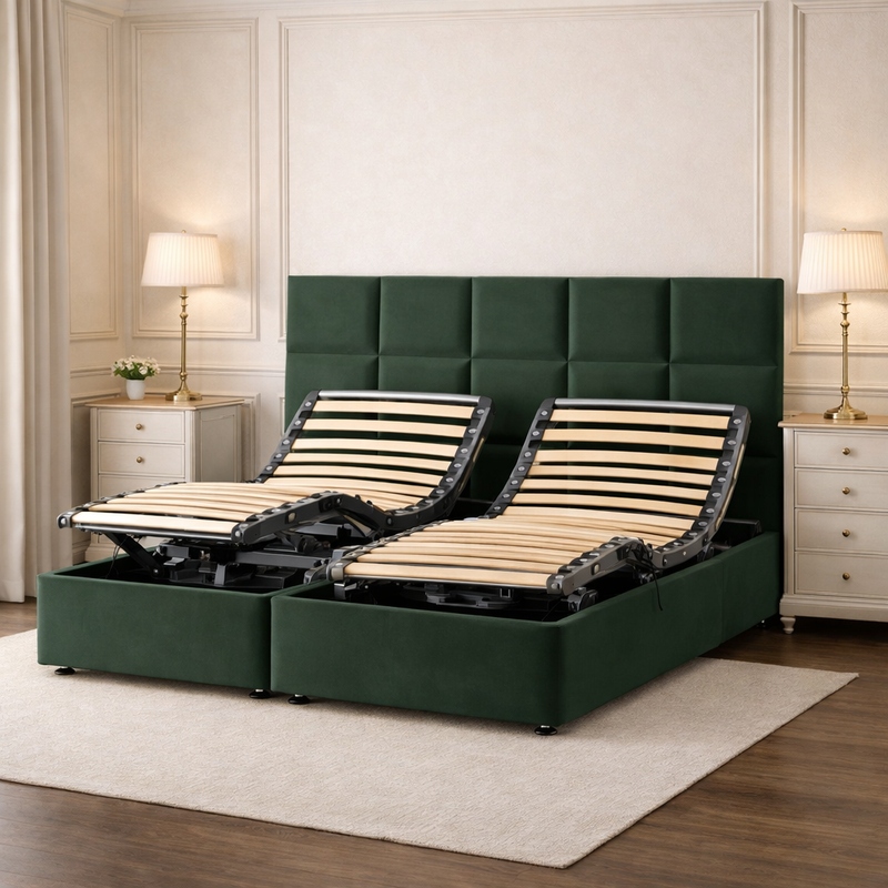 Therapeutic Adjustable Bed for Pain Relief & Circulation