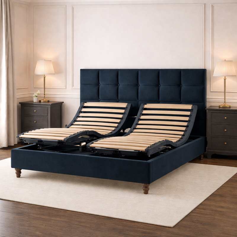 Therapeutic Adjustable Bed for Pain Relief & Circulation