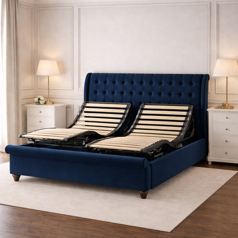 Therapeutic Adjustable Bed for Pain Relief & Circulation