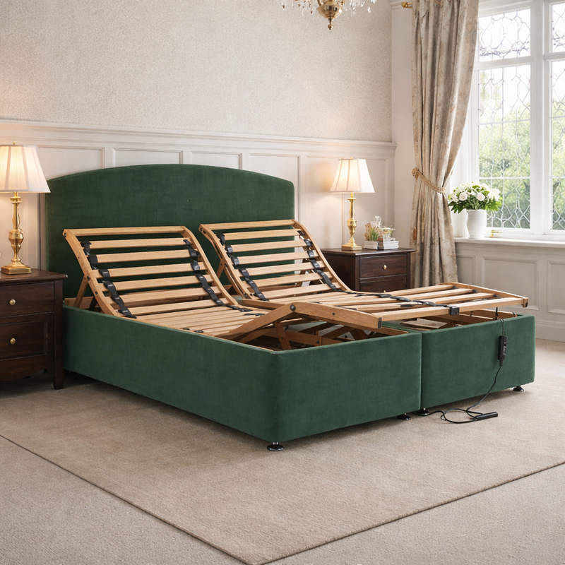 Therapeutic Adjustable Bed for Pain Relief & Circulation