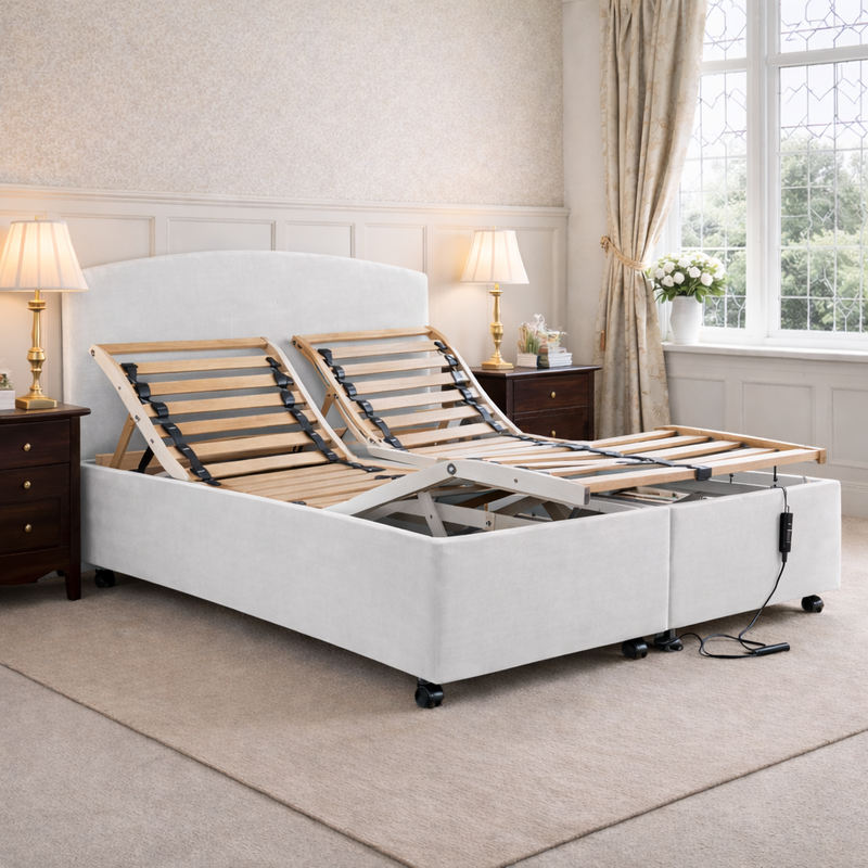 Therapeutic Adjustable Bed for Pain Relief & Circulation