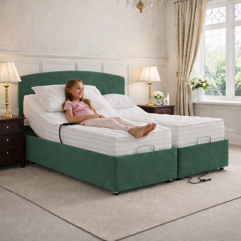 Dual Motor Adjustable Bed Base for Personalized Comfort
