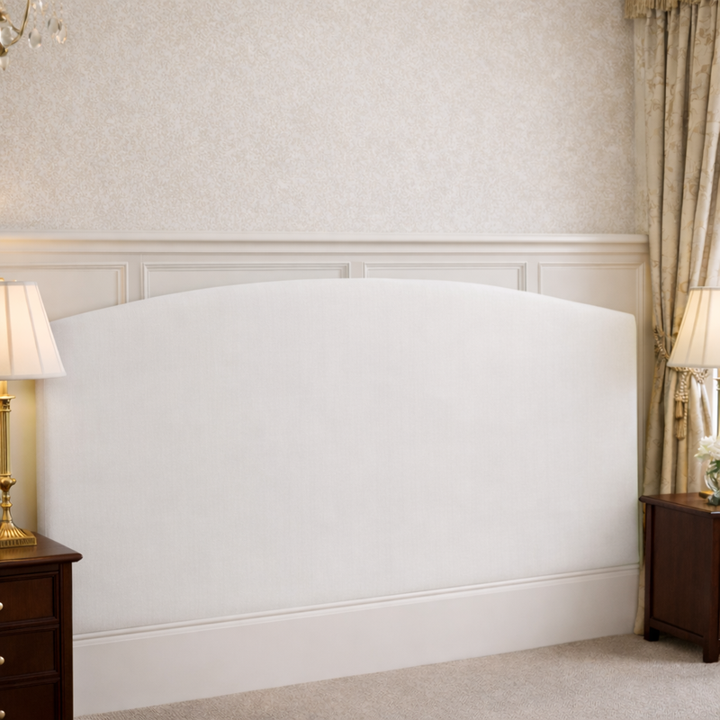 Luxury Winged Chesterfield Headboard with Tufted Upholstery Wooden Strutted