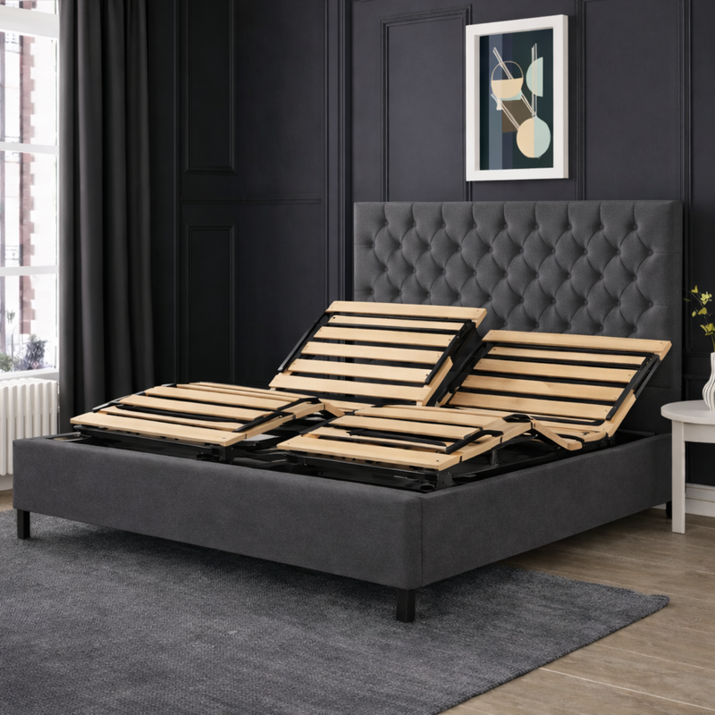 Therapeutic Adjustable Bed for Pain Relief & Circulation