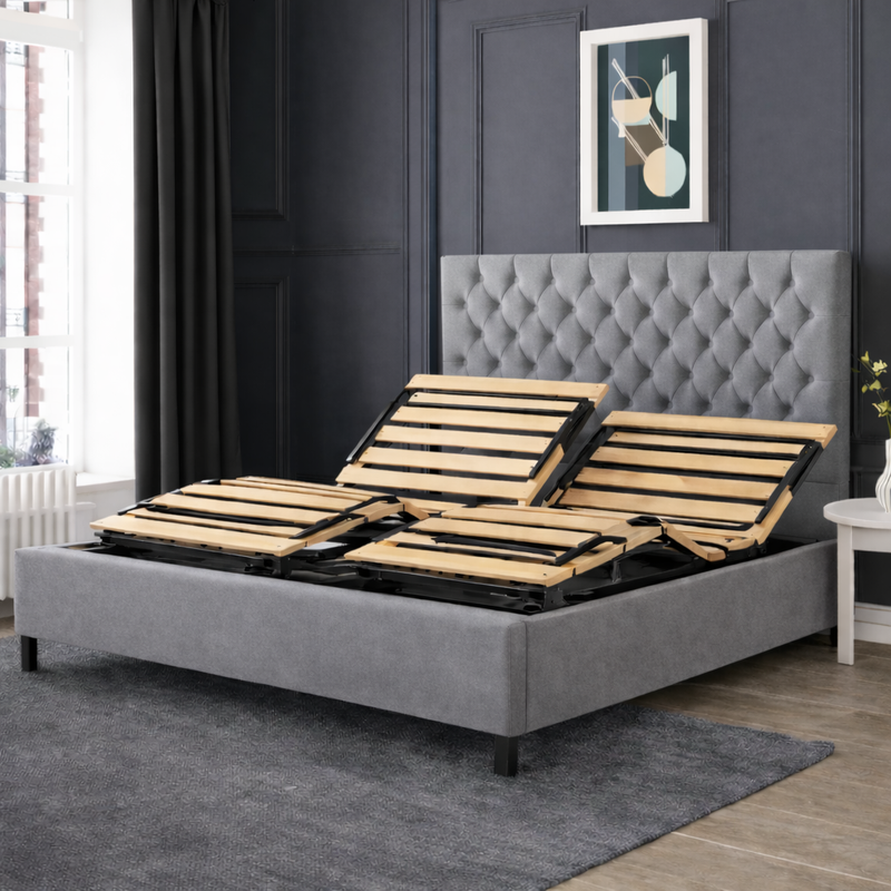 Therapeutic Adjustable Bed for Pain Relief & Circulation