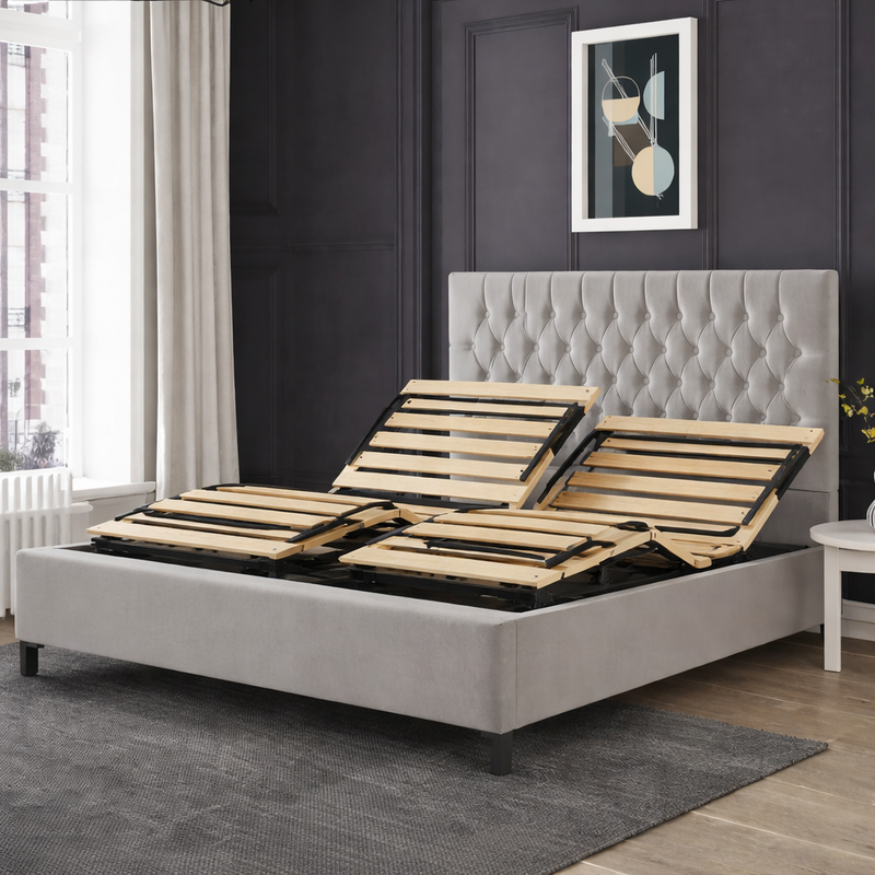 Therapeutic Adjustable Bed for Pain Relief & Circulation