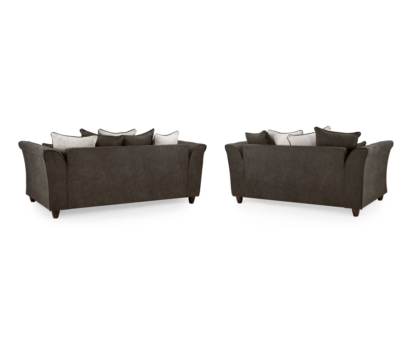 Bella Grey/Black Sofa