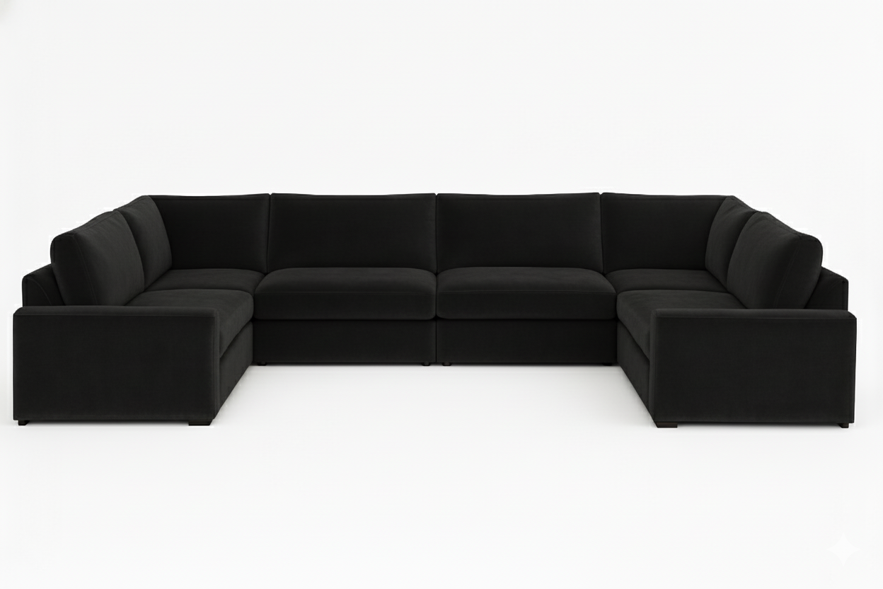 Belgravia XL U-Shape Modular Sofa – Extra Large Modular Design