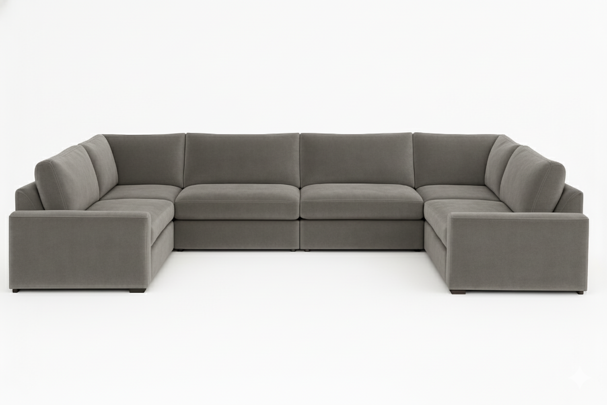 Belgravia XL U-Shape Modular Sofa – Extra Large Modular Design