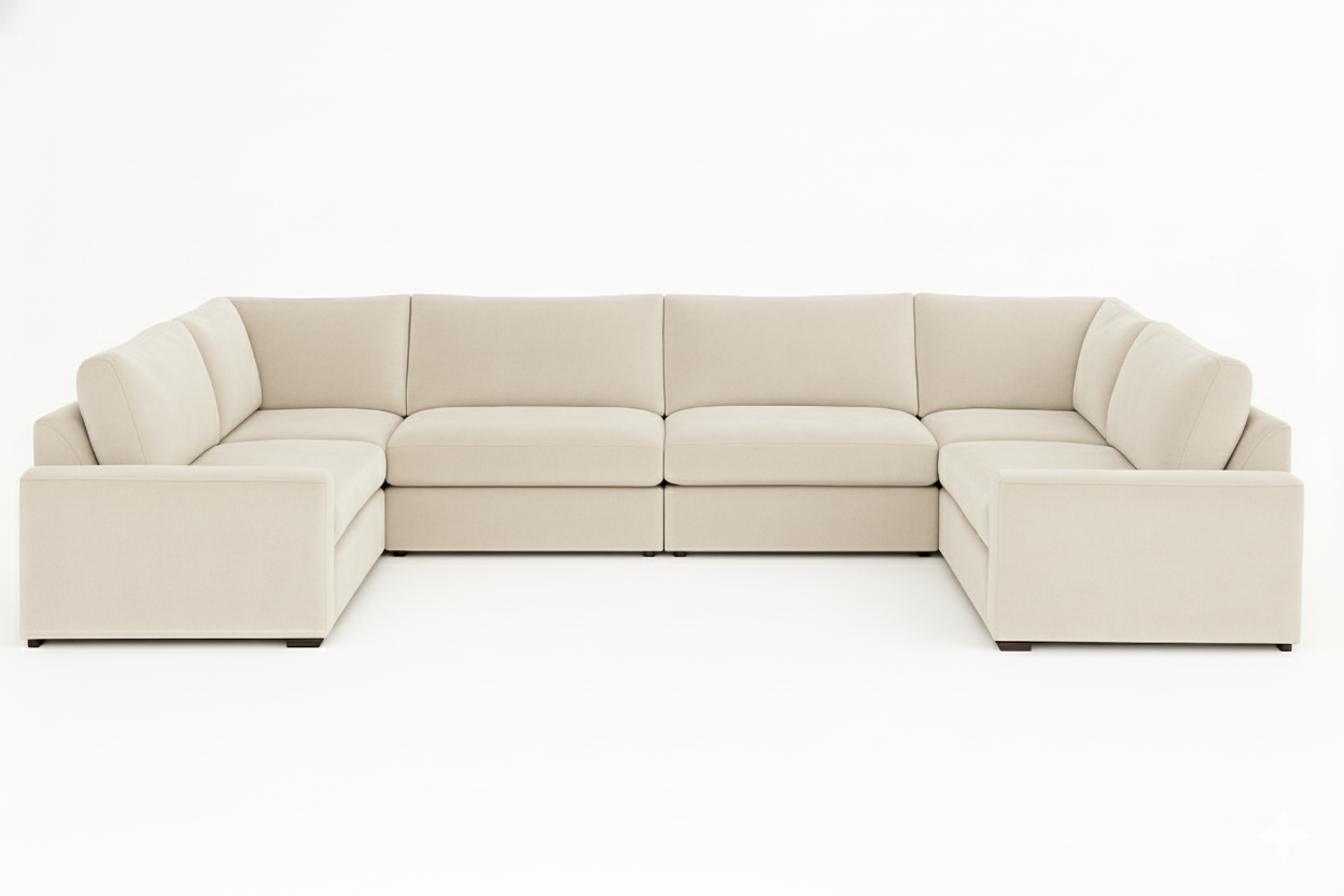 Belgravia XL U-Shape Modular Sofa – Extra Large Modular Design