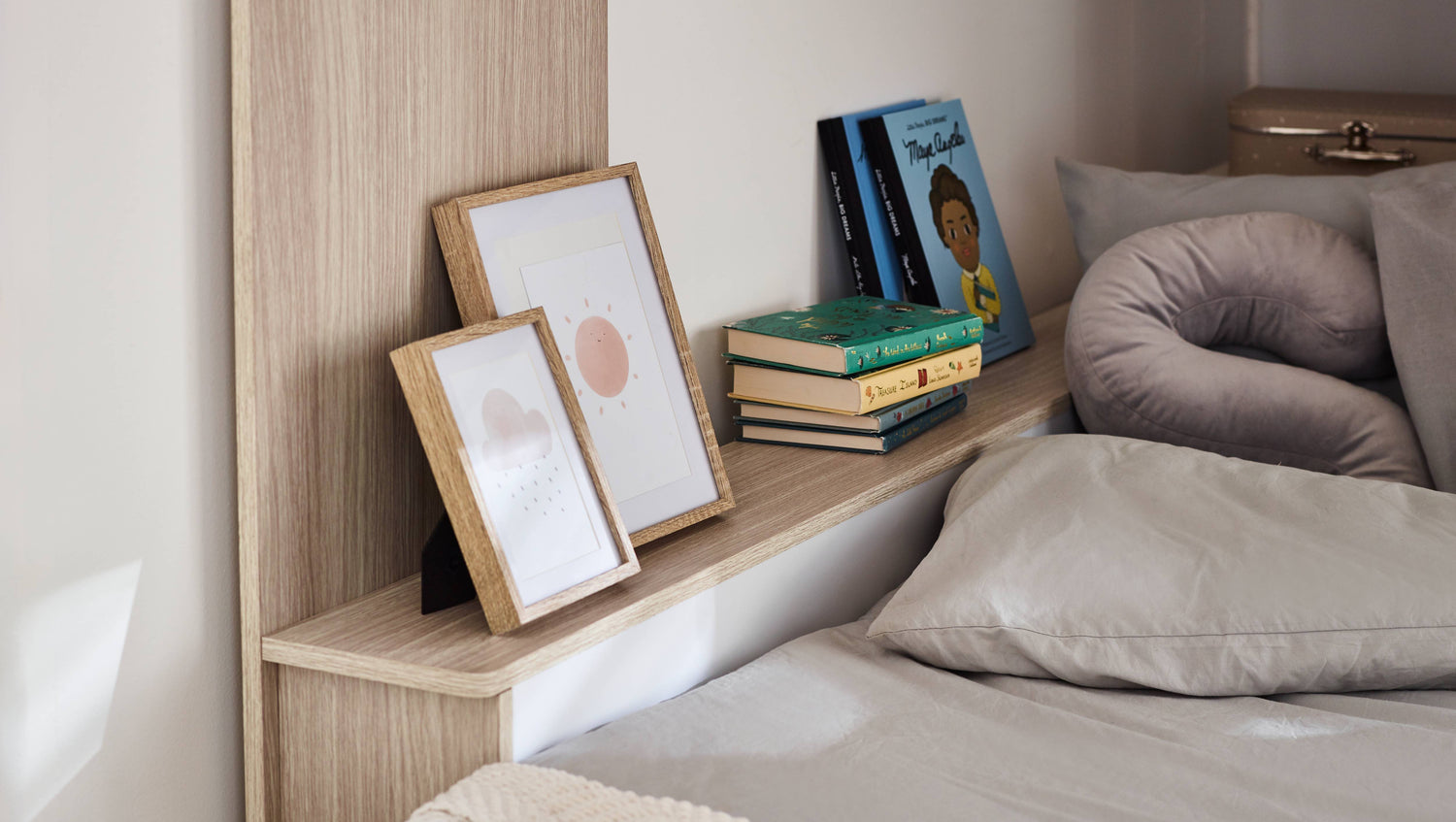 Horizon Bunk Bed - Pale Wood And White