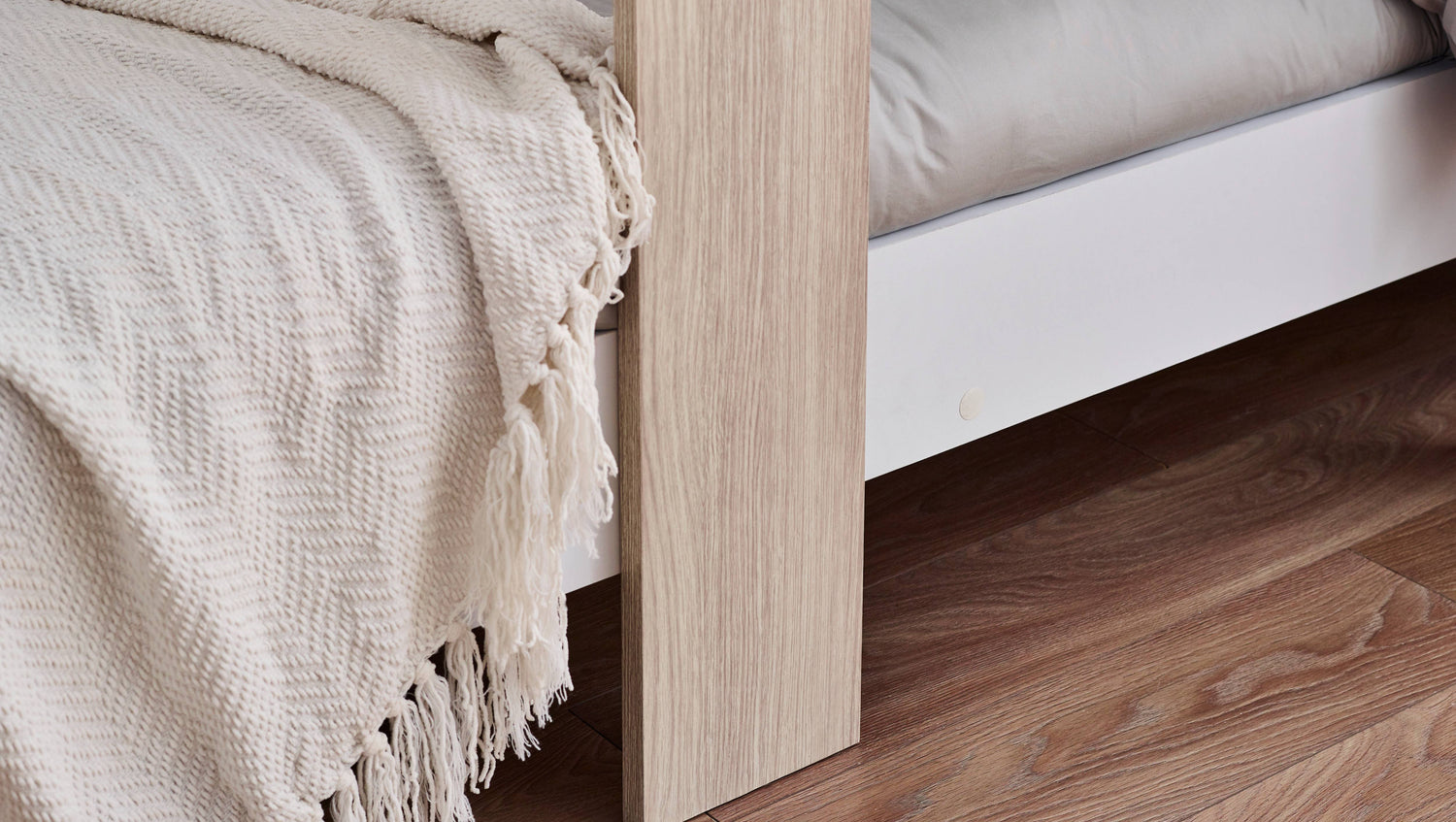 Horizon Bunk Bed - Pale Wood And White