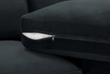 Belgravia Slate Velvet Fabric Corner U Shape Sofa