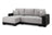 Soho Sofa Bed Fabric Left Hand Corner Couch