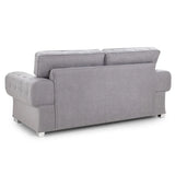 Verona Fabric Sofa FullBack 3 Seater Grey Or Black