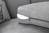 Verona Fabric Sofa FullBack 3 Seater Grey Or Black