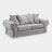 Verona Fabric Sofa Scatterback 3 Seater Grey Or Black