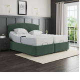 Zurich Electric Adjustable Bed Set Fabric Pocket Sprung Mattress Plain Headboard