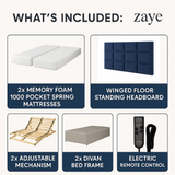 ComfortFlex Deluxe Adjustable Bed with Memory Gel Mattress