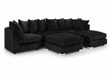 Bishop U Shape Truffle Fabric Sofa