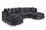 Bishop U Shape Truffle Fabric Sofa