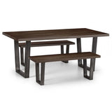 Brooklyn Square Coffee Table - Dark Oak