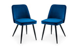 Chicago Dining Table & 4 Burgess Dining Chairs Blue
