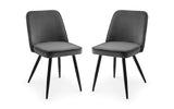 Chicago Dining Table & 4 Burgess Dining Chairs Grey