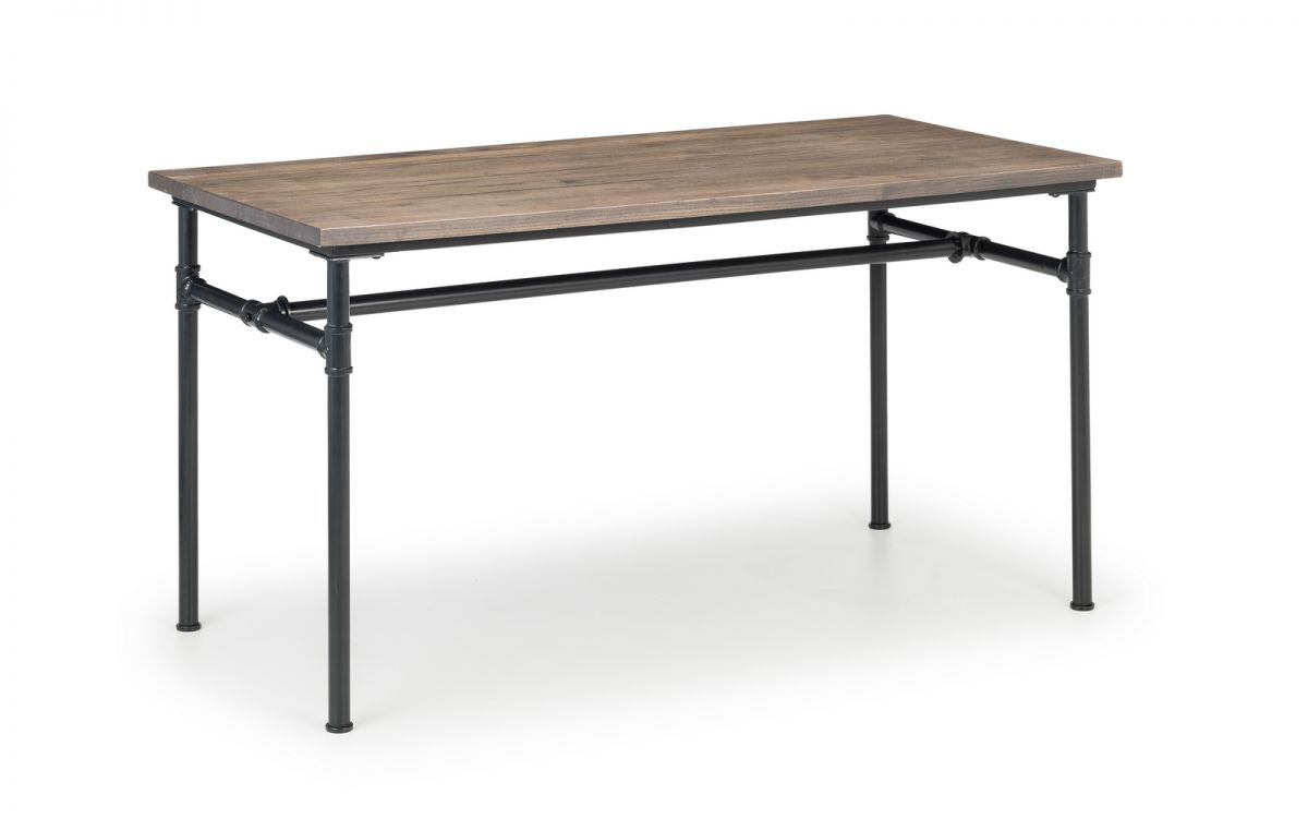 Carnegie Dining Table, Bench & 2 Luxe Grey Chairs